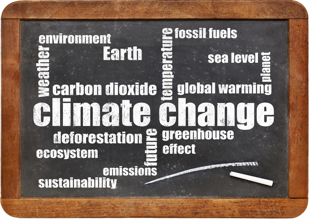 Climate change word cloud
