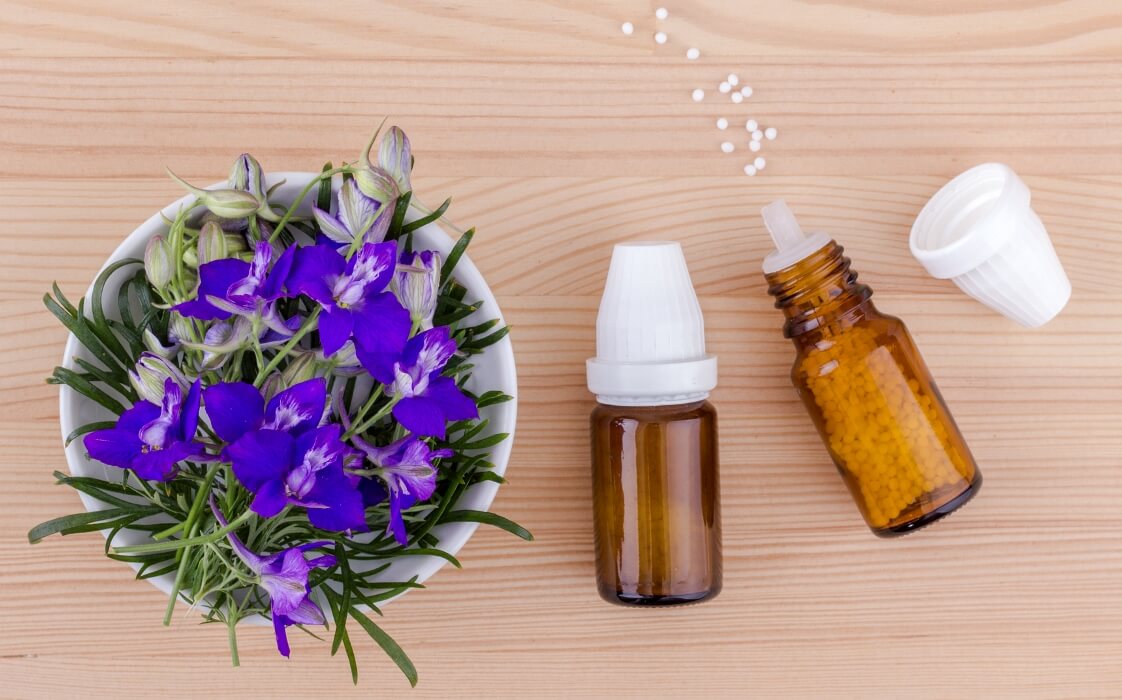 Homeopathic Remedy with Blooming Aconite 