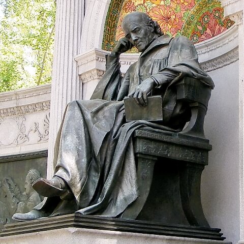 Statue of Samuel Hahnemann.